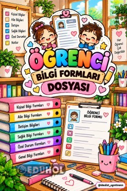 ÖĞRENCİ BİLGİ FORMLARI DOSYA KAPAĞI