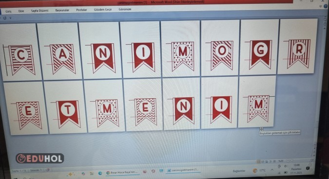 Öğretmenler günü Pano Yazısı