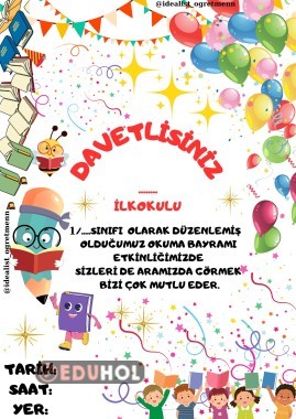 Okuma Bayramı Davetiyesi