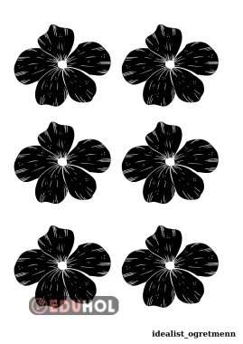 pano için siyah çiçek-10 KASIM