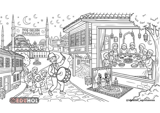 RAMAZAN DEĞERLERİMİZ BOYAMA SAYFASI