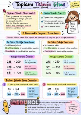 TAHMİNİ TOPLAMA DEFTER NOTU