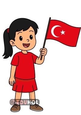 Türk Bayragi Tutan çocuk Posteri 16 Sayfa