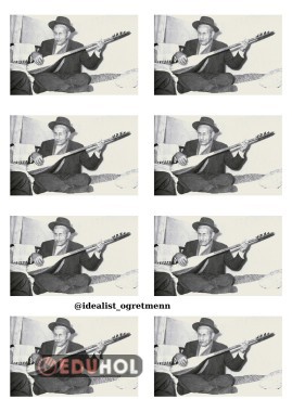 TÜRKÇE DERSİ ANADOLU ŞİİRİ AŞIK VEYSEL DEFTER YAPIŞTIRMA ÇALIŞMASI