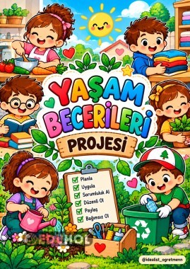 YAŞAM BECERİLERİ  PROJESİ DOSYA KAPAĞI