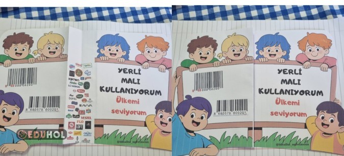 Yerli Malı Haftası Defter Çalısması