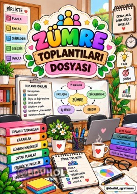 ZÜMRE TOPLANTILARI DOSYASI KAPAĞI