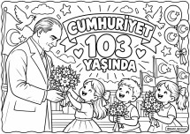 CUMHURİYET BAYRAMI BOYAMA SAYFASI-4