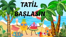 Dijital Karne Panosu(Yaz Tatili)