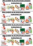 Önlemini Alalım Kazalardan Korunalım defter notu görseli