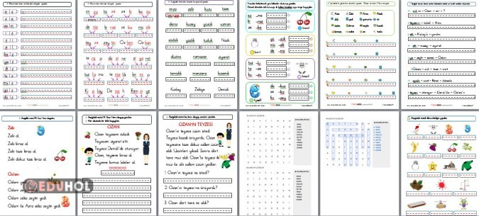 1.SINIF İLKOKUMA YAZMA Z SESİ FASİKÜLÜ