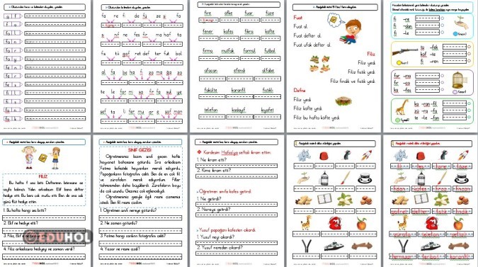 1.SINIF İLKOKUMAYAZMA F SESİ FASİKÜLÜ ❤️
