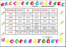 1-2. SINIF DERS PROGRAMI