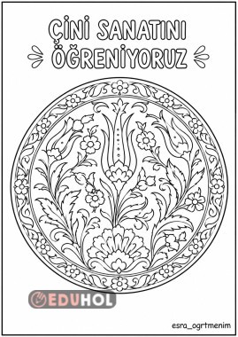 Çini Sanatını Öğrenmek için güzel bir çalışma