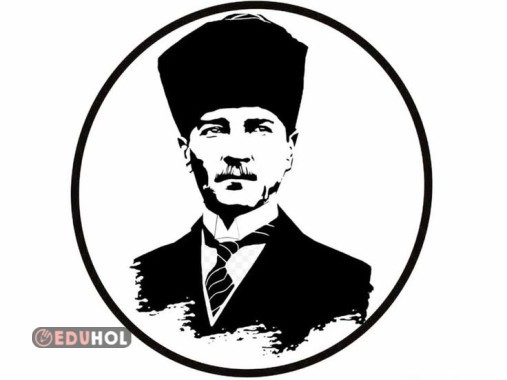 Çoklu siyah beyaz Atatürk resmi