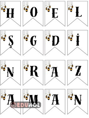 Hoş Geldin Ramazan Pano yazısı