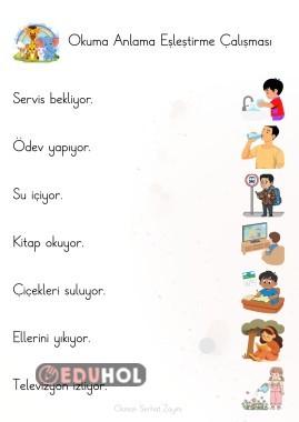 Okumaya Yeni Geçen Özel Eğitim Öğrencileri İçin Okuma Anlama Çalışmaları (1)