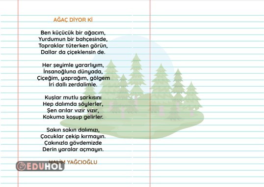 Orman Haftası, Bakarak Şiir Yazma Çalışması