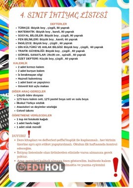 İhtiyaç listesi