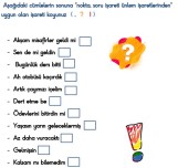 Nokta ünlem ve soru işareti etkinliği