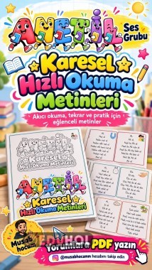 ANETİL 12 Karesel Hızlı Okuma Metinleri