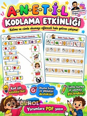 L Sesi Kodlama Bulalım Hece Yazalım Okuyalım