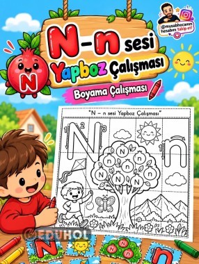 N sesi Boyamalı YapBoz etkinliği