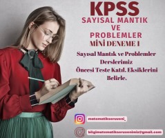 KPSS Sayısal Mantık ve Problemler Deneme 1