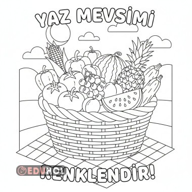 YAZ MEYVE VE SEBZELERİ BOYAMA