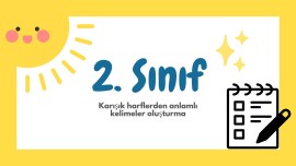 2. Sınıf Karışık Harflerden Kelimeler Oluşturma