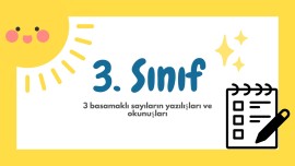 3 Basamaklı Sayıların Yazılış ve Okunuşları