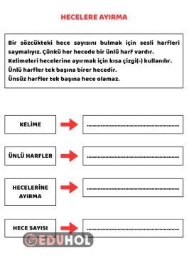 Hecelere Ayırma Yaz-Sil Tahtası
