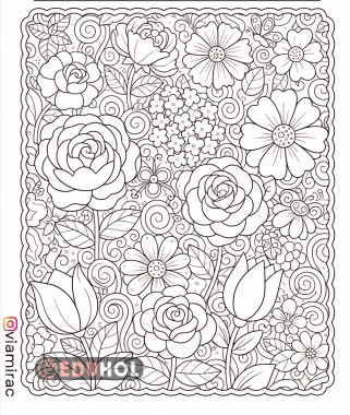 Botanik bahçesi  zor boyama