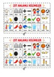 Zıt Anlamlı Kelimeler Defter Etkinliği