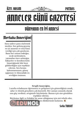 Anneler Günü Gazetesi