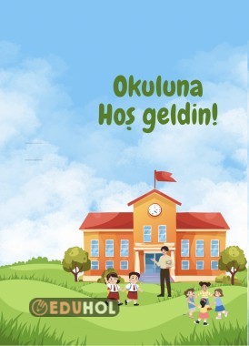 Okuluna Hoş Geldin Hediyelik Arka Planı