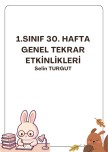 30. Hafta Genel Tekrar Etkinlikleri