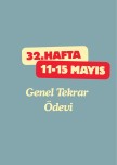 32. Hafta Genel Tekrar Ödevi
