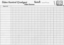 Ödev Takip Çizelgesi