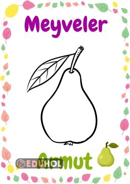 1. Sınıf Meyve boyama