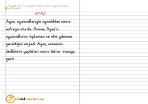 ÇİZGİLİ DEFTERE GEÇME ÇALIŞMALARI