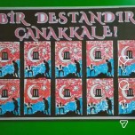 Çanakkale Zaferi pano başlığı