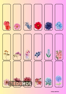 MIKNATISLI KİTAP AYRACI-Çiçekli