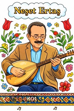 Neşet Ertaş Boyama sayfası