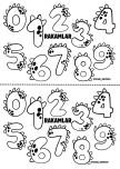 RAKAMLAR VE YÜZLÜK TABLO SİYAH-BEYAZ