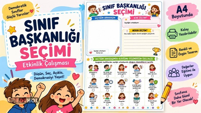 Sınıf Başkanlığı Seçim Kağıdı