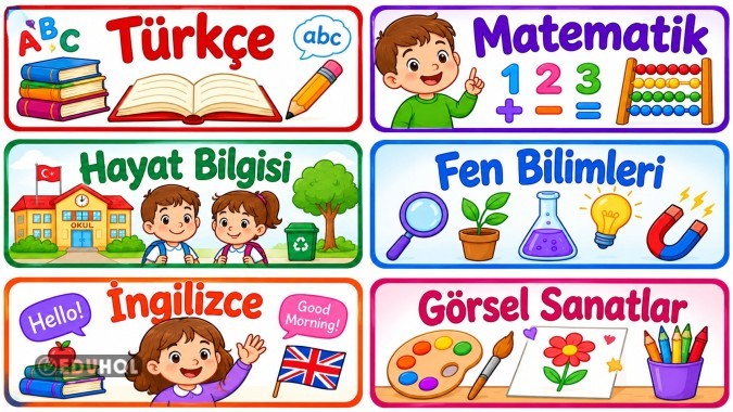 Sınıf panosu için köşe isimleri