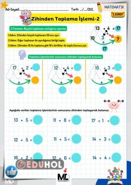 1.Sınıf Matematik-Zihinden Top... · Eduhol - Etkinlik İndir Oyun Oyna ...