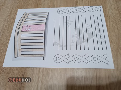 10 Kasım için 3 boyutlu şiir yazma şablonu