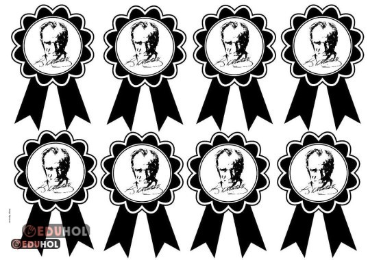 10 Kasım Atatürk'ü Anma Haftası için Yaka Rozeti